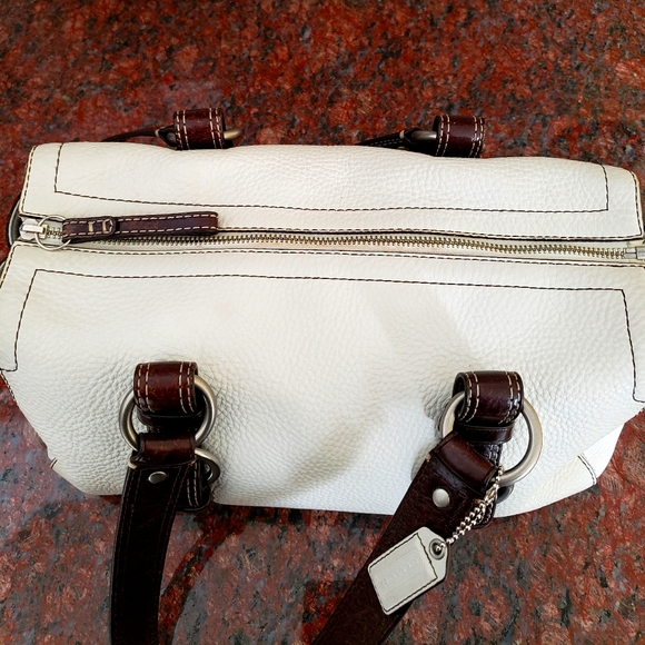 Coach pebbled leather satchel - Picture 7 of 8